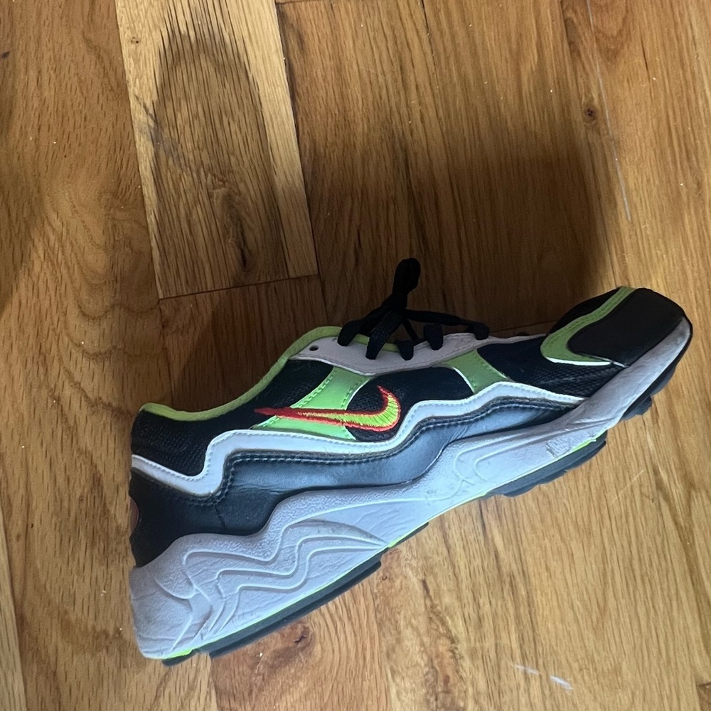 green nike sneakers